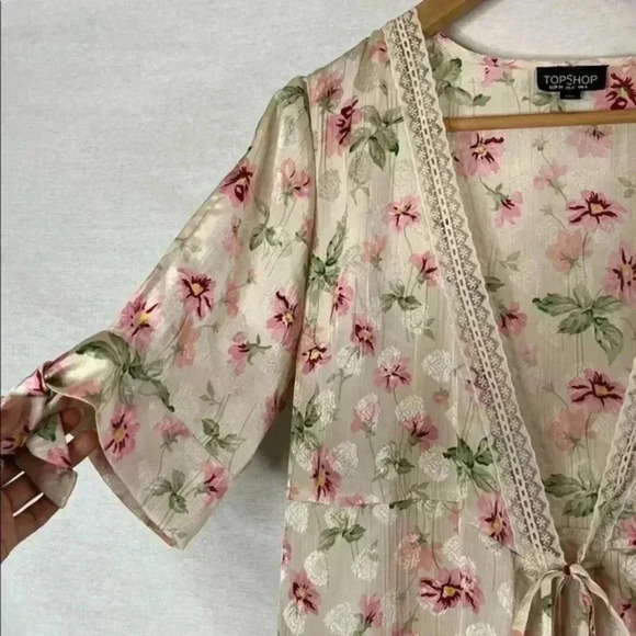 Top shop floral kimono cardigan - Picture 7 of 9